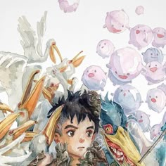 agnes cecile on Instagram: "The boy and the heron Watercolor on watercolor paper 38 cm x 56 cm Prints coming soon! #studioghibli #studioghiblifanart #studioghiblipainting #theboyandtheheron #theboyandtheheronfanart #ilragazzoelairone #ilragazzoelaironefanart #watercolorpainting #watercolorfanart @hayao_miyazaki41 @studioghibli.it @studio_ghibli_jp @ghibliusa @ghibli.movies @gkidsfilms" The Boy And The Heron Fan Art, Boy And The Heron Art, Boy And Heron, Boy And The Heron, The Boy And The Heron, Studio Ghibli Watercolor, Ghibli Watercolor, Heron Watercolor, Character Watercolor