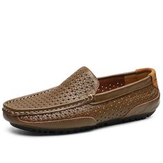 • Season: Summer• Upper-Genuine Leather Type: Cow Leather• Outsole Material: Rubber• Closure Type: Slip-On• Fit: Fits true to size, take your normal size• Pattern Type: Solid• Feature: Breathable• Feature: Massage• Insole Material: Rubber• Width Options: D - Medium • Shipping Worldwide • Import Product• Item # 26864425 Italian Shoes For Men, Italian Loafers, Mens Loafers Casual, Branded Shoes For Men, Mens Summer Shoes, Mens Slip On Shoes, Mens Loafers, Leather Boat Shoes, Casual Luxury