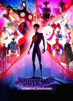 the poster for spider - man beyond the webverse, which features many different characters