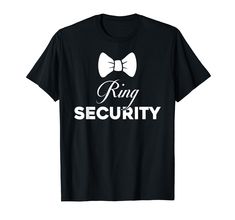 PRICES MAY VARY. Is your child the ring bearer of someone special's wedding? Or is a precious boy the ring dude of your big day? Get these awesome tshirts for your adorable little ones now! Perfect for rehearsal dinners and wedding receptions and parties. Lightweight, Classic fit, Double-needle sleeve and bottom hem Outfit For Kids, Ring Security, Wedding Receptions, Ring Bearer, Rehearsal Dinners, Boys T Shirts, Wedding Outfit, Branded T Shirts, Cool T Shirts