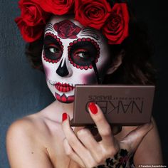 Calavera (Sugar Skull) Makeup отзывы — Косметиста Makeup Dia, Muertos Makeup, Beautiful Halloween Makeup, Halloween Sugar Skull, Holloween Makeup, Sugar Skull Halloween