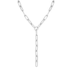 The Gisele Lariat (Y necklace) is an extra large paperclip brass chain, fastened with a with lobster clasp. Material: Brass Plating: 10k Gold or Rhodium-silver Lariat has a clear protective coating to prevent from quick wear and tarnishing. Paperclip link measurements: 27mm long x 8.5mm wide Clasp Measures: 19mm Available in the following Lengths: 18" with a 5" drop, 24" with a 5" drop, 26" with a 5" drop & 30" with a 5" drop ** EDITORS NOTE: Please measure your wrist circumference before choosi Timeless Lariat Chain Necklace With Adjustable Chain, Timeless Adjustable Lariat Chain Necklace, Silver Chain Lariat Necklace, Modern Lariat Chain Necklace, Modern Lariat Silver Chain Necklace, Modern Silver Lariat Chain Necklace, Silver Toggle Necklace With Cable Chain, Modern Lariat Necklaces With Cable Chain, Silver Lariat Chain Necklace With Box Chain