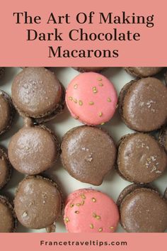 the art of making dark chocolate macarons