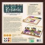 an advertisement for the kokeshi board game, with instructions on how to play it