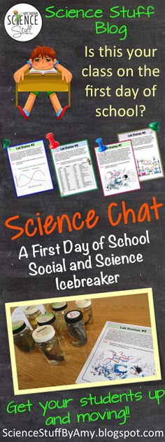 the science chat poster for students to learn how to write and use it as an activity