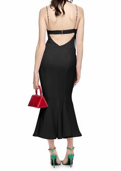 Chain%20Strap%20Bustier%20Mermaid%20Midi%20Dress%20Black%0D%0ADESIGN%3A%0D%0A%0D%0AColor%3A%20Black%0D%0AV-neck%0D%0ASleeveless%0D%0ABustier%20detail%0D%0AChain%20straps%0D%0AFluted%20hem%0D%0AOpen%20back%20design%0D%0AAllover%20bandage%20construction%0D%0AConcealed%20zipper%20at%20back%0D%0ABody%20sculpting%20design%0D%0AStretch%20Type%3A%20Stretchy%0D%0AGentle%20Dry%20Clean%20Only%0D%0ALength%3A%20Midi.%20Mid-calf%20length%0D%0A%0D%0AMATERIAL%3A%0D%0A%0D%0A90%25%20Rayon%20%2B%209%25%20Nylon%20%2B%201%25%20Spandex%0D%0ATop%20quality%20Rayon%3A%20anti-wrinkle%2C%20brighter%20colours.%0D%0AHigh%20quality%20durable%20bandage%20fabric.%0D%0AHigh%20elasticity%20for%20a%20better%20fit.%0D%0ADelicate%20sewing%20and%20hemming%20by%20durable%20needle%20lockstitch%20machine.%0D%0AYKK%20zipper%20(kn Mermaid Midi Dress, Long Sleeve Bandage Dress, Little Black Dresses, Black Dress Prom, Midi Dress Black, Silk Maxi Dress, Lace Maxi Dress, Lace Mini Dress, Black Dresses