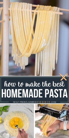 how to make homemade pasta Homemade Noodles Kitchenaid, Fettichini Noodle Recipes, Best Homemade Pasta, Homemade Pasta Noodles, Make Homemade Pasta, Noodle Recipes Homemade, Homemade Fettuccine, Kitchen Aide