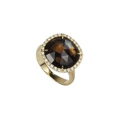 About The Brand: Italian Traditions Crafted In Contemporary Designs. 18-Karat Yellow Gold Prong-Set Diamond = Approximately 0.15 Ct. Tw.; Color = F-H; Clarity = Vvs-Vs Smokey Quartz Gemstones Ring Can Be Re-Sized By Any Professional Jeweler; However, If Re-Sized, It Will Not Be Accepted For Return It Is Customary To Treat Most Gemstones To Achieve Enhanced Color And Durability. Some Of These Treatments May Not Be Permanent, And May Require Special Care. Marco Bicego Jewelry, Italian Traditions, Marco Bicego, Quartz Gemstones, Smokey Quartz, Cocktail Ring, Online Shopping Clothes, Womens Jewelry Rings, Cocktail Rings