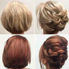 Curly Hair Photos, Curly Hair Inspiration, Curly Hair With Bangs, Braided Hairstyles Updo, Penteado Cabelo Curto, Short Hair Updo