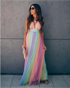 Tulle Maternity Dress, Maternity Dresses Photography, Maternity Long Dress, Casual Chique, Rainbow Dress, Maxi Dress Online, Striped Maxi, Striped Maxi Dresses, Women Maxi