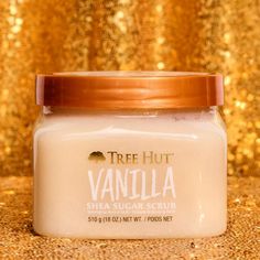 Tree Hut Body Scrub, Shea Sugar Hydrating Exfoliator for Softer, Smoother Skin, Vanilla, 18 oz - Walmart.com Tree Hut Vanilla Body Scrub, Target Wishlist, Tree Hut Vanilla, Tree Hut Body Scrub, Vanilla Scrub, Selfcare Products, Shea Sugar Scrub, Birthday Wishes For Myself, Sugar Body