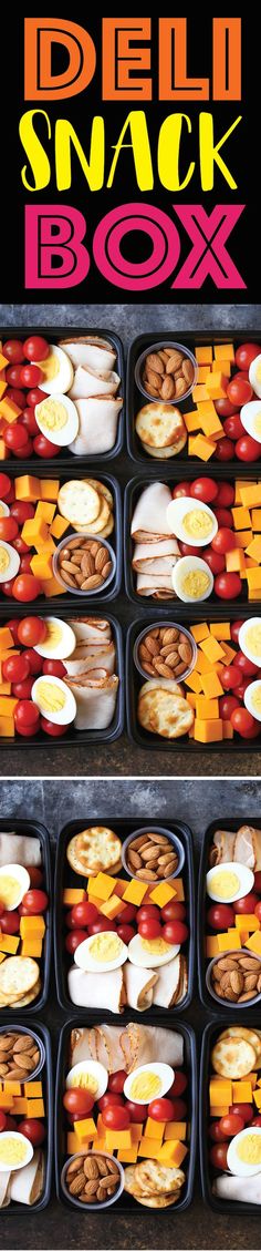 the deli snack box is full of snacks