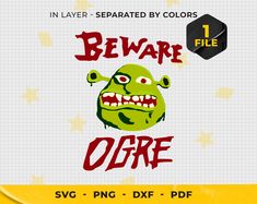 an image of a cartoon character with the words beware of goree on it