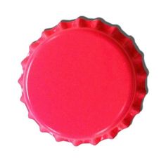 a red bottle cap on a white background