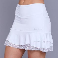 Tennis Skirt Outfits, Long Skirt And Top, Traditional Skirts, Womens Skorts, White Tennis Skirt, Athleisure Dress, Mid Skirt, Golf Dresses, Tiered Skirts