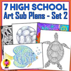 the 7 high school art sub plans set 2