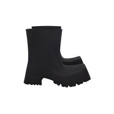 The Balenciaga Trooper Boot Is The Perfect Minimalist, Yet Edgy Style To Accent Your Rainy-Weather Wardrobe. Its Chunky Design And Thick, Toothed Outsole Ensure You Stay Dry Amidst The Muddy Puddles While Keeping Your Look Modern And Chic. Balenciaga Trooper Boots In Black Rubber Condition: Excellent With Dust Bag And Box Sign Of Wear: Faint Wear On The Soles, Faint Dust On The Surface, Logo Stamp Partially Peeled Material: Rubber Color: Black Size: Eu37 / Us7 / Uk4 Sku: 286708 Trooper Boots, Shoes Balenciaga, Balenciaga Black, Rainy Weather, Edgy Style, Logo Stamp, Black Rubber, Edgy Fashion, Balenciaga