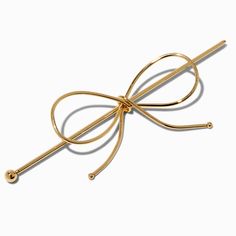 Claire's Gold-tone Bow Hair Pin Mini Hair Bows, Movie Outfits, Piercing Kit, Movies Outfit, Fashionable Jewelry, Bow Hair, Jewelry And Accessories, Hair Pin, Jewelry Cleaner