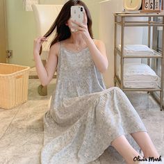 Silk Sleep Dress, Cotton Nightwear, Sleep Gown, Comfortable Loungewear, Silk Nightgown, Cotton Nightgown, Flowy Design, Sleep Dress, Crewneck Dress