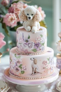 Delightful Poodle Cake Designs to Make Your Party Pawsome Dog Birthday Cake Ideas, Poodle Cake, Amazing Food Decoration, Birthday Cake Ideas