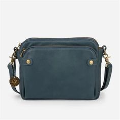 Women's Handbag Bag Three Layer Leather Crossbody Shoulder Bag Crossbody Bags | eBay Leather Messenger Bag, Leather Messenger, Looks Vintage, Wide Straps, Blue Bags, Wrist Strap, Crossbody Shoulder Bag, Ipad Mini, Nars