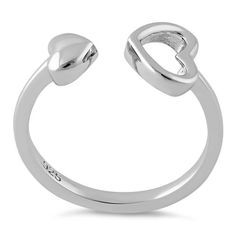 Top of ring height: 8.7mm

Band width: 1.9mm

Shank width: 1.9mm



Metal: 925 sterling silver

Plating: rhodium plated

Finish: high polish Classic Silver Open Heart Rings, Sterling Silver Open Heart Promise Ring, Classic Sterling Silver Open Heart Ring, Silver Heart-shaped Sterling Silver Midi Rings, Silver Heart-shaped Sterling Midi Rings, White Gold Open Heart Classic Ring, Valentine's Day Couple Rings In White Gold Sterling Silver, Valentine's Day White Gold Sterling Silver Couple Rings, Sterling Silver Rings With Polished Finish For Valentine's Day