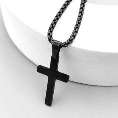 Brand New Without Tags, Nice Black Cross Necklace Black Cross Necklace, Black Cross, Mens Accessories Jewelry, Cross Necklace, Mens Accessories, Man Shop, Brand New, Tags, Black