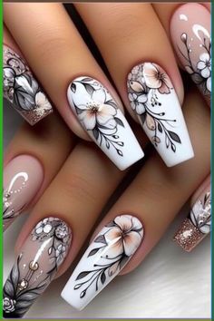 Pretty Nail Designs, Nail Art Designs Diy, Nail Fashion, Designs Nail, Winter Nail Designs, Elegant Nails, Luxury Nails, Nail Designs Spring, Nail Art Summer