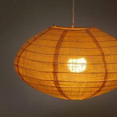 Futon Company Oita Fabric Pendant Lampshade Lamp Japandi, Small Space Furniture, Orange Lanterns, Fabric Lantern, Orange Lampshade, Glow Lamp, House Lighting Fixtures, Orange Rooms, Japandi Interiors