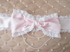 Kawaii Choker, Sewing Ruffles, Kawaii Crafts, Love Fairy, Pearl Heart