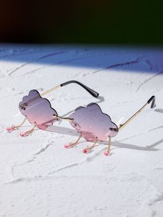 Novelty Sunglasses, Cloud Design, Unique Sunglasses