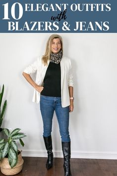 OMG! You need these blazer outfit ideas in your life! I am totally loving them. So wearable - blazers for women outfits casual jeans look chic yet effortless. Loving these smart casual and casual… More Blazers For Women Outfits Casual, Blazers For Women Outfits, Outfits With Blazers, Women Outfits Casual, Scarf Outfit Summer, White Blazer Outfits, Blazer Outfit Ideas, Scarf Outfit Winter, Black Blazer Outfit