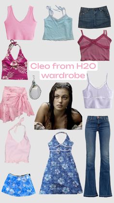 Cleo’s wardrobe 🪸 #fyp #H2O#outfitinspo #2000’s #selfcare #pink #blue #mermaid Fits Aesthetic, 2000s Outfits, Blue Mermaid, Fire Fits, Cute Everyday Outfits, Mermaid Fashion