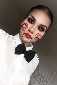 Halloween Makeup Diy Easy, Halloween Makeup Clown, Halloween Make-up Looks, Diy Halloween Makeup, Halloween Makeup Diy