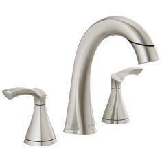 two handle bathroom faucet with side sprayer