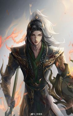 _狗嘎嘎 on weibo Men Painting, Chinese Men, Three Kingdoms, Chinese Man, Demon Hunter, Fantasy Artwork