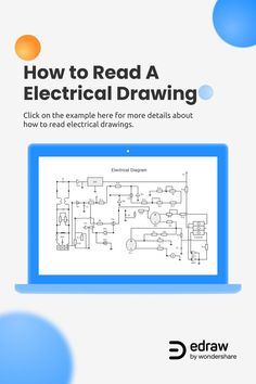 Learn how to read electrical drawings and get easy-to-use electrical drawing software to create professional-looking electrical drawings. Electricity Drawing, Electrical Drawing, Drawing Software, Electrical Diagram, Drawing Videos, Learn To Read, To Draw, To Read, To Create