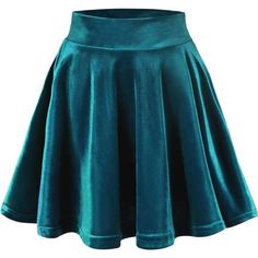 90% Polyester, 10% Spandex Tie Closure Hand Wash Only Velvet Skater Skirt, Blue Skater Skirt, Black Cotton Skirt, Ropa Hip Hop, Flared Skater Skirt, Mini Skater Skirt, Flared Mini Skirt, Blue Mini Skirt, Velvet Mini Skirt