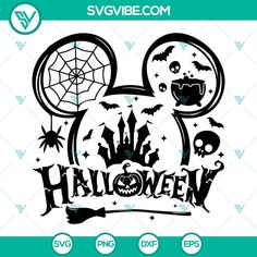 mickey mouse halloween svg cut file