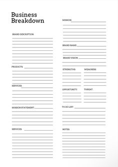 Business Breakdown,business Proposal,business Plan,small Business Planner,business Planner,side Hustle Planner,business Goals,business Plans - Etsy plannergirl #personalizedteacherplanner #planner #plannerorganizer Business Planner Printables, Small Business Printables, Small Business Plan Template, Small Business Marketing Plan, Business Strategy Management, Business Plan Outline, Goals Business, Brand Marketing Strategy, Business Plan Template Free