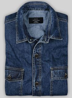 Elevate your off-duty style with our irresistible denim shirt, a true wardrobe essential. Meticulously crafted from our 7oz Premium Semi Light Denim fabric, this shirt exudes timeless charm while offering exceptional durability. With its alluring button-front design, versatile shades, and functional chest pockets, it e