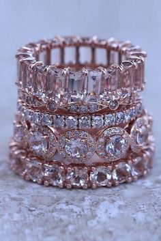 Morganite Eternity Band, Morganite Band Ring, Morganite Engagement Rings, Engagement Rings Rose Gold, Engagement Rings Rose, Engagement Rings Ideas, Rose Gold Eternity Band, Morganite Rings