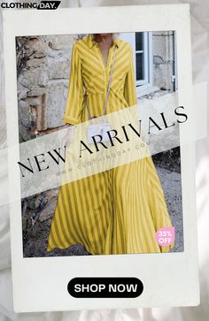 Sweet Elegant Striped Patchwork Turndown Collar A Line Dresses(3 Colors) Yellow Non-stretch Long Sleeve Dress, Long Sleeve Striped Maxi Dress For Summer, Striped Long Sleeve Maxi Dress For Summer, Spring Striped Long Sleeve Maxi Dress, A Line Dresses, Turndown Collar, Women's Fashion Dresses, A Line Dress, Fashion Dresses