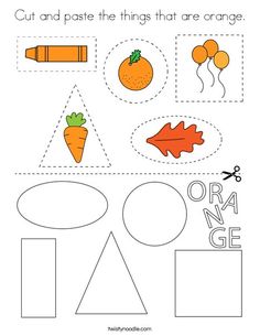 cut and paste the things that are orange