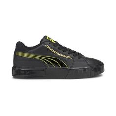 Buy PUMA Cali Star Dark Dreams Black Yellow online with free Australian shipping. Afterpay, Zip Pay & Laybuy available. Puma Cali, Fearless Women, Heel Caps, Suede Heels