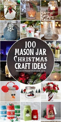 mason jar christmas craft ideas with text overlay