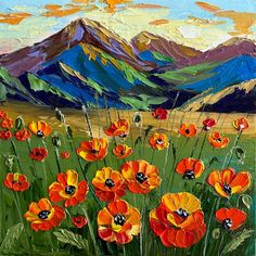 California poppies Paintings of poppies Painting Flowers Poppies Oil Painting Original Art Flowers Painting Canvas Wall Art Impasto Painting Small Oil Painting 8х8 inches by DaNatArtist ✨This painting is MADE TO ORDER❗The painting in the photo is ALREADY SOLD. Your painting will be very similar in color and composition, but not exact. hand painter. I can create txt a similar painting in any size. You can tell me your preferences, and we can agree on the price. 🎨 Oil painting on canvas board in the style of impressionism, 100% original without printing, handcrafted. 🎨Executed with a palette knife. 🎨Painting size is 8x8 inches, unframed Impasto painting is a technique where paint is applied thickly to create texture and a nearly 3D effect. This can be done using materials like oil or acry Painting Small Flowers, Flowers Painting Canvas, Art Flowers Painting, Poppies Painting, Flowers Poppies, Impasto Technique, Wall Art Uk, Poppy Wall Art, California Poppies