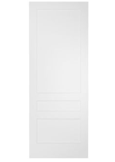 an empty white door on a white background