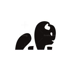 an elephant silhouetted on a white background