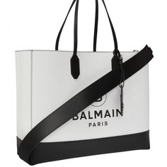 Barely Used Balmain Paris Large Size Black And White Tote Comes With Its Dust Bag. Purse Is Sold Out In Stores And In Other Sites It’s For Around $1700-1800. The Purse Has No Major Flaw Just Some Normal Creasing Outside. Inside Impeccable. Comes With Long Strap Balmain Handbags, Balmain Paris Bag, Balmain Bag, Balmain Paris, White Tote, Large Black, Womens Tote Bags, Dust Bag, Paris